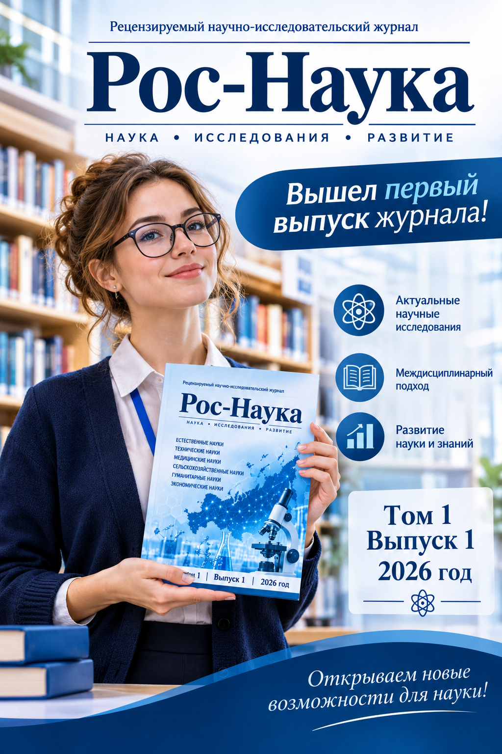 Вышел в свет первый номер научного журнала «Рос-Наука»!